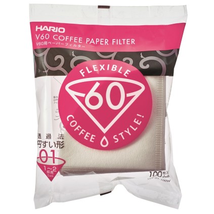 Hario kaffefilter V60 01 100 stk